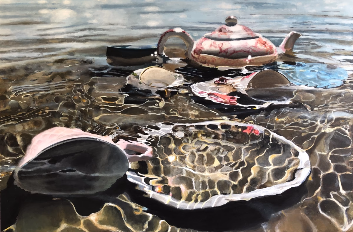 Wat onder schilderij?