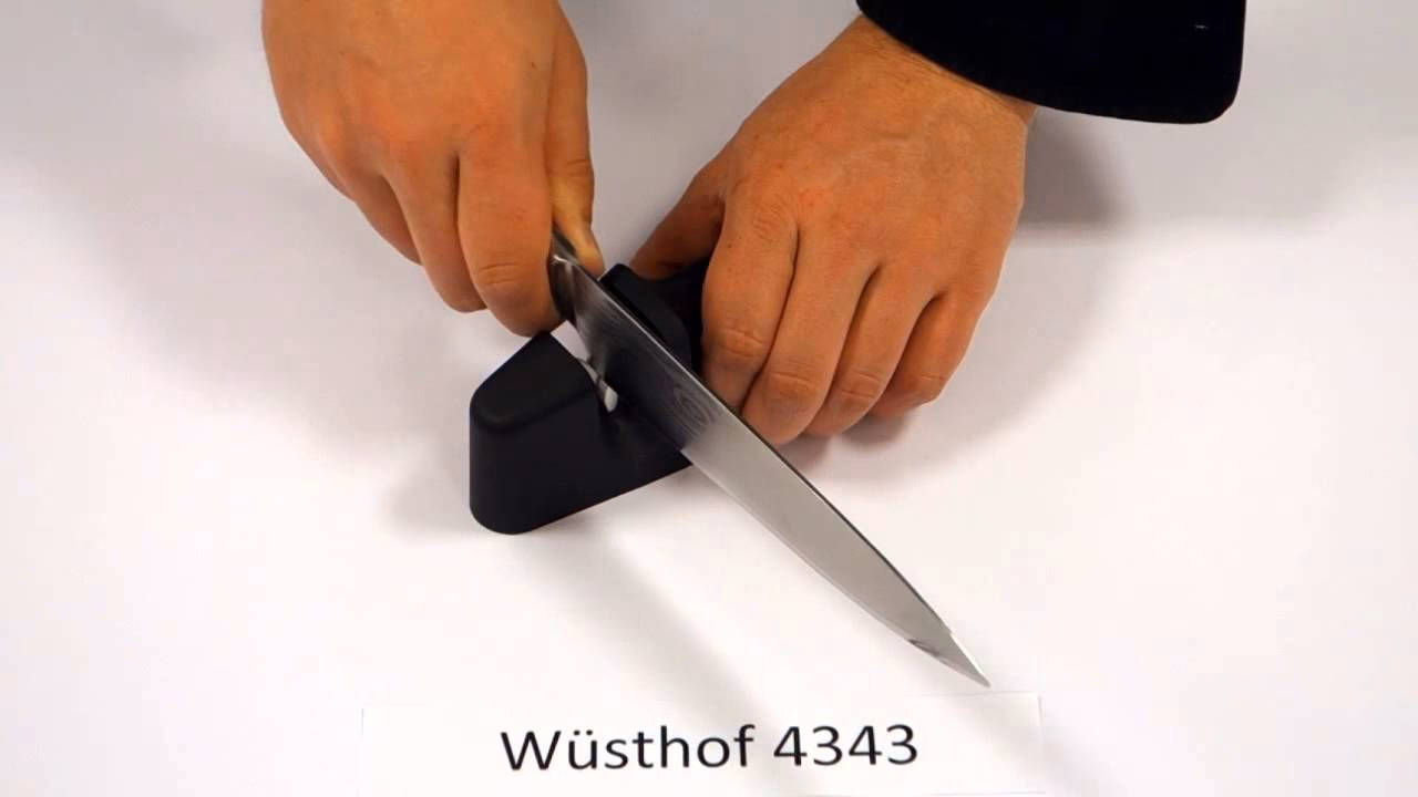 Hoe gebruik ik een messenslijper?