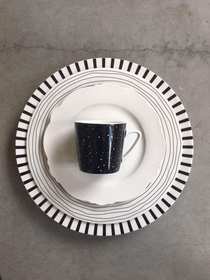 Waar moet zwart-wit gestreepte was bij?